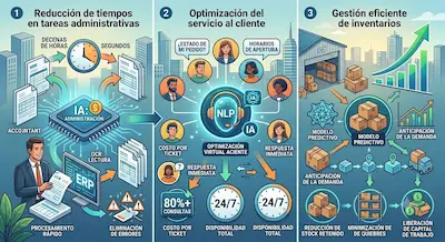Automatización con IA: Reducción de costos operativos en empresas medianas en Colombia automatización con ia